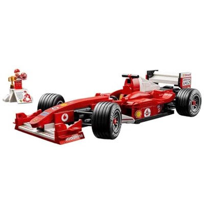 LEGO Icons Ferrari F2004 ve Michael Schumacher 11375 | Yetişkinler için Sergileme Standı ve Minifigür İçeren Dekoratif Model Yapım Seti, Hediye Fikri (735 Parça)