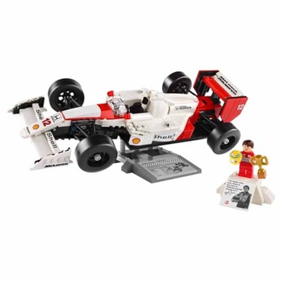 LEGO Icons McLaren MP4/4 ve Ayrton Senna 10330 - Araç Tutkunu Yetişkinler için Koleksiyonluk Yaratıcı Model Araba Yapım Seti, Doğum Günü Hediyesi Fikri (693 Parça)