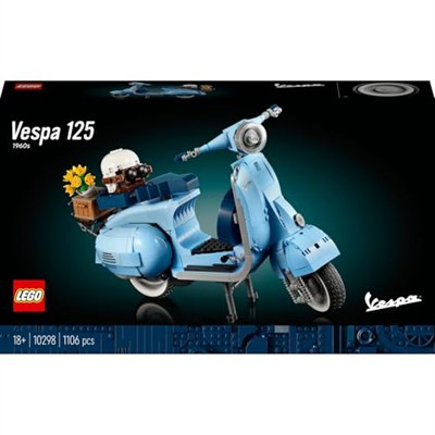 LEGO® ICONS Vespa 125 10298 - Yetişkinler için Klasik bir İtalyan Simgesinin Detaylı ve Sergilenebilir Model Yapım Seti (1106 Parça)