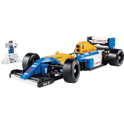 LEGO Icons Williams Racing FW14B ve Nigel Mansell 10353 – Yetişkinler için Sürücü Figürü, Kupa ve Sergileme Standı İçeren Model Yapım Seti – Kadınlar ve Erkekler için Hediye Fikri (797 Parça)