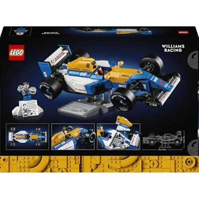 LEGO Icons Williams Racing FW14B ve Nigel Mansell 10353 – Yetişkinler için Sürücü Figürü, Kupa ve Sergileme Standı İçeren Model Yapım Seti – Kadınlar ve Erkekler için Hediye Fikri (797 Parça)
