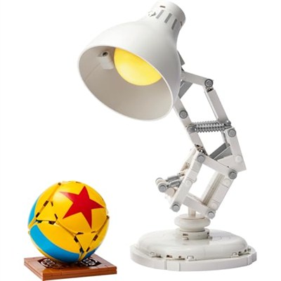 LEGO Ideas | Disney Pixar Luxo Jr. 21357 - Disney Hayranı Yetişkinler için Koleksiyonluk Sergileme Modeli Yapım Seti, Özel Gün Hediye Fikri (613 Parça)