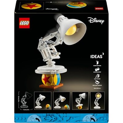 LEGO Ideas | Disney Pixar Luxo Jr. 21357 - Disney Hayranı Yetişkinler için Koleksiyonluk Sergileme Modeli Yapım Seti, Özel Gün Hediye Fikri (613 Parça)