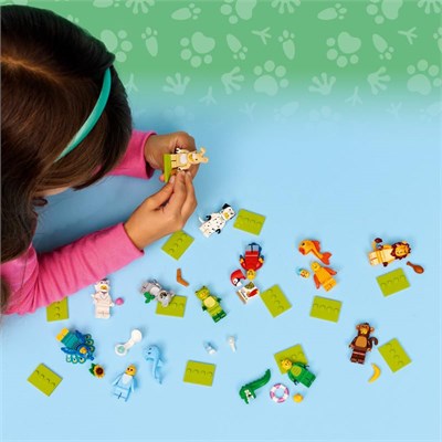 Lego Japon Balığı Kostümü - Mini Figürler Serisi 28 Hayvanlar, Tekli Mini Figür (Lego 71050)