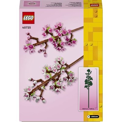 LEGO Kiraz Çiçekleri Kutlama Hediyesi 40725 – 8 Yaş ve Üzeri Çocuklar için Doğum Günü Hediyesi Fikri, Pastel Tonlarda Çiçeklerle Kaplı 2 Dal İçeren Dekoratif Yaratıcı Oyuncak Yapım Seti (430 Parça)
