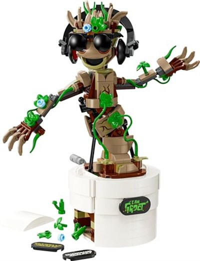 LEGO Marvel Dans Eden Groot 76297 – 10 Yaş ve Üzeri Süper Kahraman Severler İçin Hareketli Galaksinin Koruyucuları Karakteri İçeren Yaratıcı Oyuncak Model Yapım Seti (459 Parça)