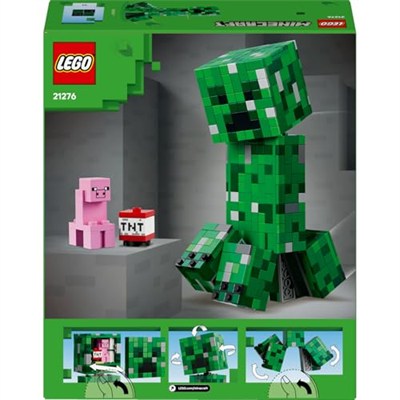 LEGO Minecraft Creeper 21276 - Video Oyunu Seven 10 Yaş ve Üzeri Çocuklar için Yaratıcı Aksiyon Figürü Yapım Seti, Doğum Günü Hediyesi (665 Parça)