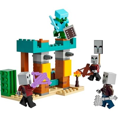 LEGO Minecraft Serseri Köylü Çöl Devriyesi 21267 – 7 Yaş ve Üzeri Kız ve Erkek Çocuklar için Pillager, Vindicatör ve Kaktüs Şövalyesi İçeren Oyuncak Yapım Seti, Rol Yapma Oyunu Doğum Günü Hediyesi