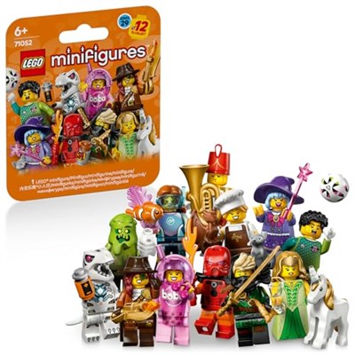 LEGO Minifigures Seri 29 71052-6 Yaş ve Üzeri Kız ve Erkek Çocuklar için Aksesuarlarıyla Birlikte Gelen 12 Karakterden 1ini İçeren Yaratıcı Oyuncak Yapım Seti, Sürpriz Hediye Fikri (8 Parça)