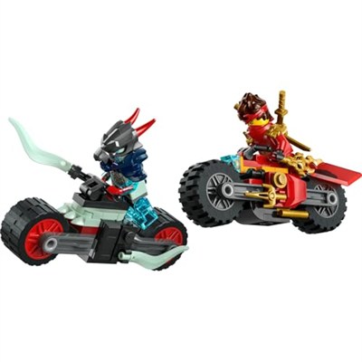 LEGO NINJAGO Kai’nin Motosiklet Hız Yarışı 71838-6 Yaş Üzeri Kız ve Erkek Çocuklar için Kainin Yarış Motosikleti ile İfrit Motosikleti ve 2 Minifigür İçeren Yaratıcı Oyuncak Yapım Seti (79 Parça)