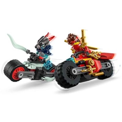 LEGO NINJAGO Kai’nin Motosiklet Hız Yarışı 71838-6 Yaş Üzeri Kız ve Erkek Çocuklar için Kainin Yarış Motosikleti ile İfrit Motosikleti ve 2 Minifigür İçeren Yaratıcı Oyuncak Yapım Seti (79 Parça)