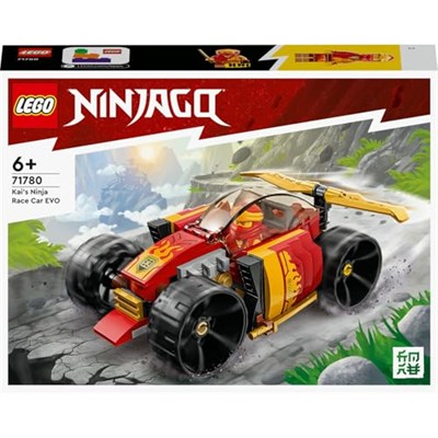 LEGO NINJAGO Kai’nin Ninja Yarış Arabası EVO 71780 – 6 Yaş ve Üzeri Kız ve Erkek Çocuklar için Yılbaşı Hediyesi Fikri, Oyuncak Araba ve Kai Minifigürü İçeren Yaratıcı Oyuncak Yapım Seti (94 Parça)