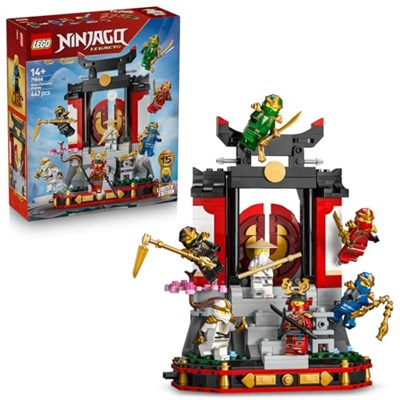 LEGO NINJAGO Ninja Karakteri Sergileme Modeli 15. Yıl Dönümü 71866 | 14 Yaş ve Üzeri Çocuklar için 8 Minifigür İçeren Dekoratif Sergileme Oyuncak Yapım Seti, Yaratıcı Hediye Fikri (447 Parça)