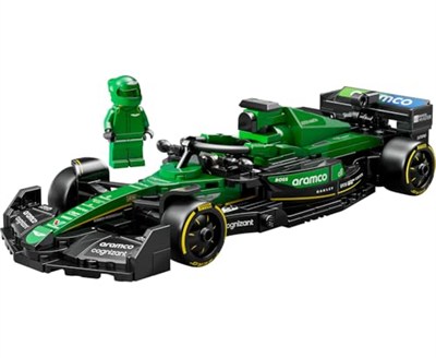 LEGO Speed Champions Aston Martin Aramco F1 AMR24 Yarış Arabası 77245 – 10 Yaş ve Üzeri için Koleksiyonluk Sürücü Minifigürü İçeren Yapım ve Sergileme Seti, Babalar Günü Hediyesi (269 Parça)