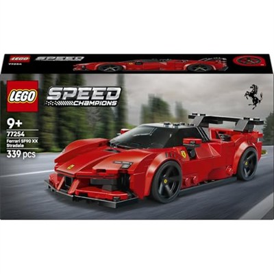 LEGO Speed Champions Ferrari SF90 XX Stradale Spor Araba 77254-9 Yaş ve Üzeri Çocuklar için Minifigür İçeren Ferrari Kıyafetli Minifigür İçeren Yaratıcı Oyuncak Yapım Seti, Hediye Fikri (339 Parça)