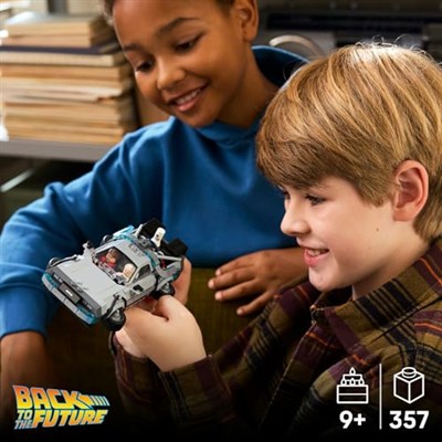 LEGO Speed Champions Geleceğe Dönüş’ten Zaman Makinesi 77256-9 Yaş ve Üzeri Çocuklar için Doktor Brown ve Marty McFly Minifigürleri İçeren Yaratıcı Oyuncak Yapım Seti, Hediye Fikri (357 Parça)