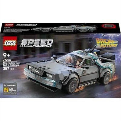 LEGO Speed Champions Geleceğe Dönüş’ten Zaman Makinesi 77256-9 Yaş ve Üzeri Çocuklar için Doktor Brown ve Marty McFly Minifigürleri İçeren Yaratıcı Oyuncak Yapım Seti, Hediye Fikri (357 Parça)
