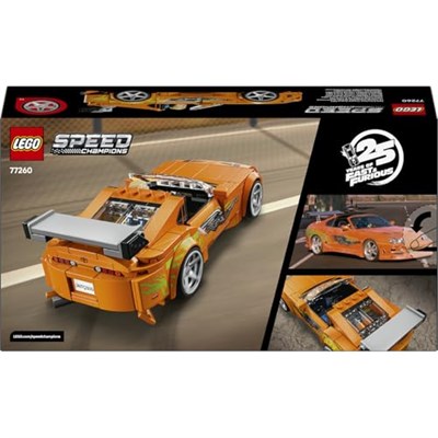 LEGO Speed Champions Hızlı ve Öfkeli Toyota Supra MK4 77260 | 10 Yaş ve Üzeri Çocuklar için Troy Leenin Nuclear Gladiator Grafiğini İçeren Oyuncak Yapım Seti, Hediye Fikri (292 Parça)