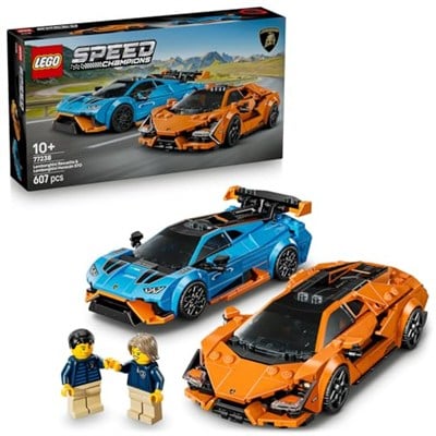 LEGO Speed Champions Lamborghini Revuelto ve Huracán STO 77238 – 10 Yaş ve Üzeri Çocuklar İçin Çift Model Araba, Detaylı Yarış Arabaları ve Sürücü Figürleriyle Oyun ve Sergileme Yapım Seti (607 Parça)