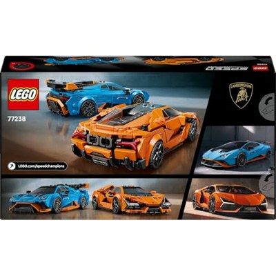 LEGO Speed Champions Lamborghini Revuelto ve Huracán STO 77238 – 10 Yaş ve Üzeri Çocuklar İçin Çift Model Araba, Detaylı Yarış Arabaları ve Sürücü Figürleriyle Oyun ve Sergileme Yapım Seti (607 Parça)