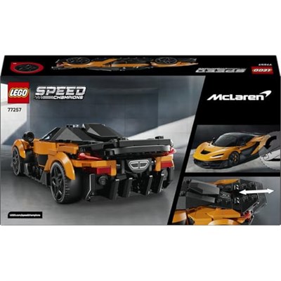 LEGO Speed Champions McLaren W1 Gerçek Süper Araba 77257 | 9 Yaş ve Üzeri Çocuklar için McLaren Kıyafetli Sürücü Figürü İçeren Oyuncak Yarış Arabası Yapım Seti, Hediye Fikri(287 Parça)
