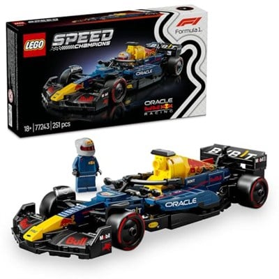LEGO Speed Champions Oracle Red Bull Racing RB20 F1 Yarış Arabası 77243 – Yetişkinler için Koleksiyonluk Sürücü Minifigürü ve Orijinal Detaylar İçeren Koleksiyonluk Model Yapım Seti (251 Parça)