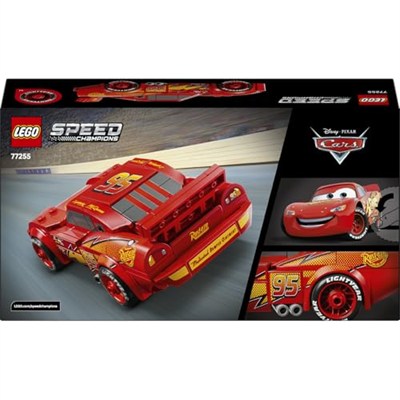 LEGO Speed Champions | Şimşek McQueen 77255 – 9 Yaş ve Üzeri Çocuklar için Lightyear Baskılı Lastikler ve Ünlü Far Çıkartmaları İçeren Oyuncak Yapım Seti, Yaratıcı Hediye Fikri (270 Parça)