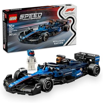 LEGO Speed Champions Williams Racing FW46 F1 Yarış Arabası 77249 – 10 Yaş ve Üzeri Kız ve Erkek Çocukları ile Yetişkin Motorseverler için Sürücü Minifigürü İçeren Yapım ve Sergileme Seti (263 Parça)