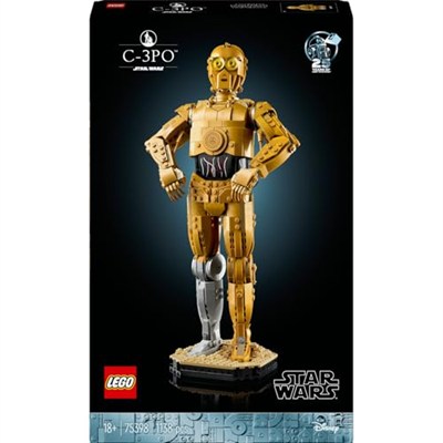 LEGO Star Wars™ C-3PO™ 75398 - Yetişkinler için İnşa Edilebilen Koleksiyonluk ve Nostaljik Droid Figürü Yapım Seti (1138 Parça)