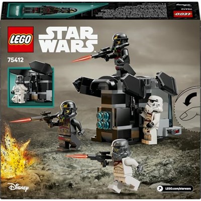 LEGO Star Wars Death Trooper ve Night Trooper Savaş Paketi 75412-6 Yaş ve Üzeri Kız ve Erkek Çocuklar için 4 Minifigür İçeren Yaratıcı Oyuncak Yapım Seti, Doğum Günü Hediyesi Fikri (119 parça)