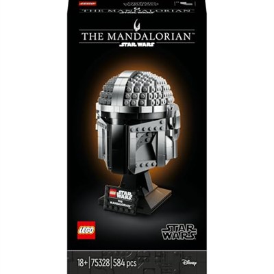 LEGO Star Wars™ Mandalorian™ Kaskı 75328 - Yetişkinler için Koleksiyonluk Sergileme Modeli Yapım Seti (584 Parça)