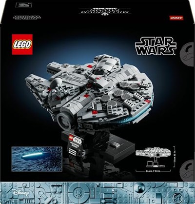 LEGO Star Wars Millennium Falcon 75375 – Star Wars Seven Yetişkin Kadınlar ve Erkekler için İnşa Edilebilen Koleksiyonluk Yaratıcı Starship Model Yapım Seti, Doğum Günü Hediyesi Fikri (921 Parça)