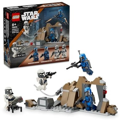 LEGO Star Wars: The Mandalorian Mandalore Pususu Savaş Paketi 75373-6 Yaş ve Üzeri Çocuklar için 4 Minifigür İçeren Koleksiyonluk Yaratıcı Oyuncak Yapım Seti (109 Parça)