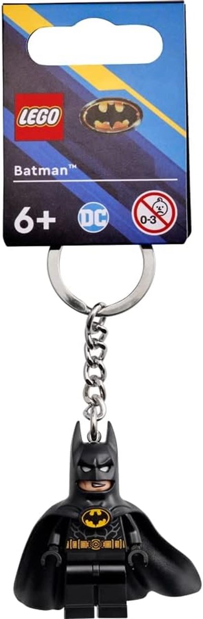 LEGO Süper Kahramanlar Batman Siyah Takım Minifigür Anahtarlık 854235, Siyah, S