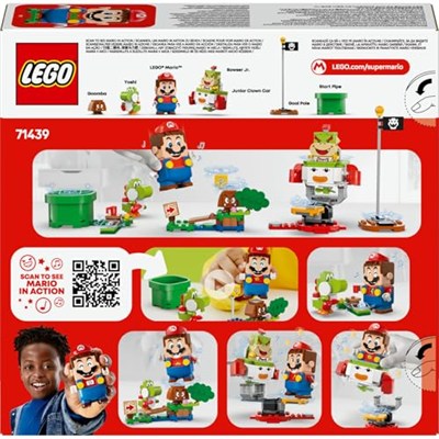 LEGO Super Mario İnteraktif LEGO Mario ile Maceralar 71439-6 Yaş ve Üzeri Kız ve Erkek Çocukları için Yoshi Oyuncağı ile Bowser Jrın Araba Seti, Oyun Severlere Doğum Günü Hediyesi Fikri (218 Parça)