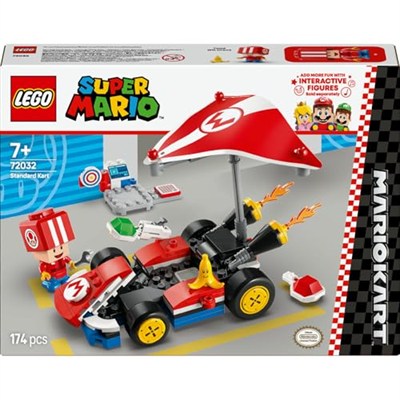LEGO Super Mario: Mario Kart – Standart Kart 72032, 7 Yaş ve Üzeri Erkek ve Kız Çocukları için Yaratıcı Oyuncak Yapım Seti, Toad Figürü ve Fazlası, Doğum Günü Hediyesi (174 Parça)