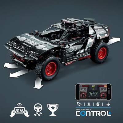 LEGO Technic Audi RS Q e-tron 42160-10 Yaş ve Üzeri Uzaktan Kumandalı Ralli Arabalarını Seven Çocuklar için Yaratıcı Oyuncak Yapım Seti (914 Parça)