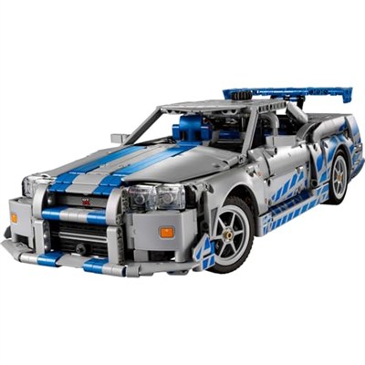 LEGO Technic Daha Hızlı Daha Öfkeli Nissan Skyline GT-R (R34) Araba 42210 - Yetişkinler için Dekoratif Araba Modeli Yapım Seti, Doğum Günü Hediyesi (1410 Parça)