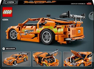 LEGO Technic Fast and Furious Toyota Supra MK4 42204 – 9 Yaş ve Üzeri Çocuklar için 6 Motor ve Açılan Kapılar İçeren Oyuncak Araba Yapım Seti, Çocuklar ve Yetişkinler için Hediye Fikri (810 Parça)
