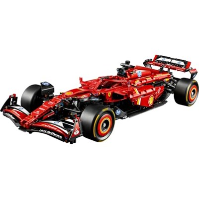 LEGO Technic Ferrari SF–24 F1 Araba 42207 – Yetişkinler için 1:8 Ölçekli V6 Motor, Vites Kutusu, Direksiyon ve DRS içeren Koleksiyonluk Yarış Arabası Modeli Yapım Seti, Hediye Fikri (1361 Parça)