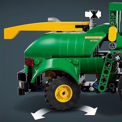 LEGO Technic John Deere 9700 Forage Harvester 42168-9 Yaş ve Üzeri Çocuklar için Tarım Aracı İçeren Koleksiyonluk Yaratıcı Oyuncak Model Yapım Seti, Doğum Günü Hediyesi Fikri (559 Parça)