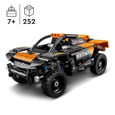 LEGO Technic NEOM McLaren Extreme E Race Car 42166 – 7 Yaş ve Üzeri Çocuklar Oyuncak Yarış Arabası Hediyesi Fikri, Orijinal Detaylar İçeren Koleksiyonluk Yaratıcı Oyuncak Model Yapım Seti (252 Parça)