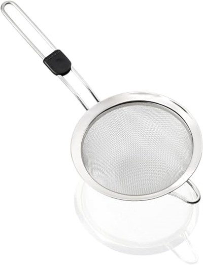 Leifheit Proline Süzgeç 16 Cm | Sağlam paslanmaz çelik, güvenli başparmak girintili ince sap, asma halkası, mutfakta süzmek ve süzmek için ideal - Seçenekler: Modern, 7,5 cm ProLine