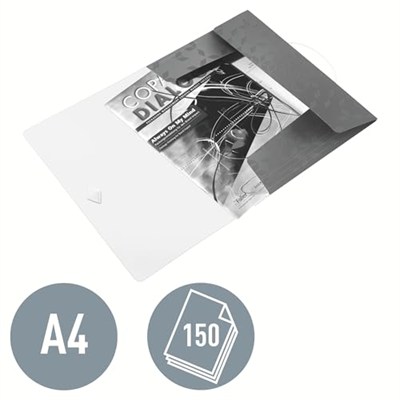 Leitz 45990062 WOW A4 İnce Lastikli 3 Katlı Dosya, Metalik Mor