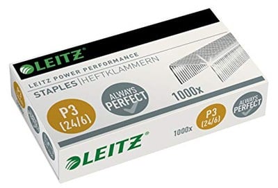 Leitz Power Performance zımba teli P3, 1000 adet, galvanizli, 55700000 24/6 mm