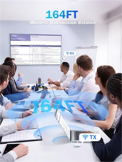 Lemorele Kablosuz USB-C Verici ve HDMI Alıcı Kiti, Tak ve Çalıştır USB-C - HDMI Kablosuz Genişletici, 2.4/5G 176ft Aralık 1080P Full HD, Telefon/Dizüstü Bilgisayardan HD  - Seçenekler: P300, p200_hdmi