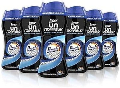 Lenor Çamaşır kokusu, kokulu boncuklar, çamaşır makinesi, Unstoppables Dash, 6lı paket (6 x 210 g), çamaşırlar için durmadan tazelik (elbise dolabında 12 haftaya kadar)