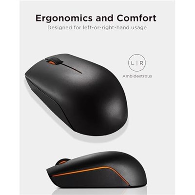 Lenovo WL300 GX30 K79401 radyo, kaydırma tekerlekli, PC-Maus, PC/Mac, 2-yollu