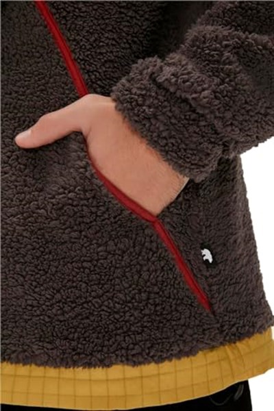 Leonard Half-Zıp Plush Peluş Kapüşonlu Erkek SweatShirt - 23.02.29.007 Antrasit
