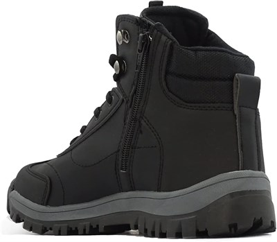 LETAO- Erkek Çocuk Soğuga Dayanıklı Fermuarlı Kürklü Trekking Bot